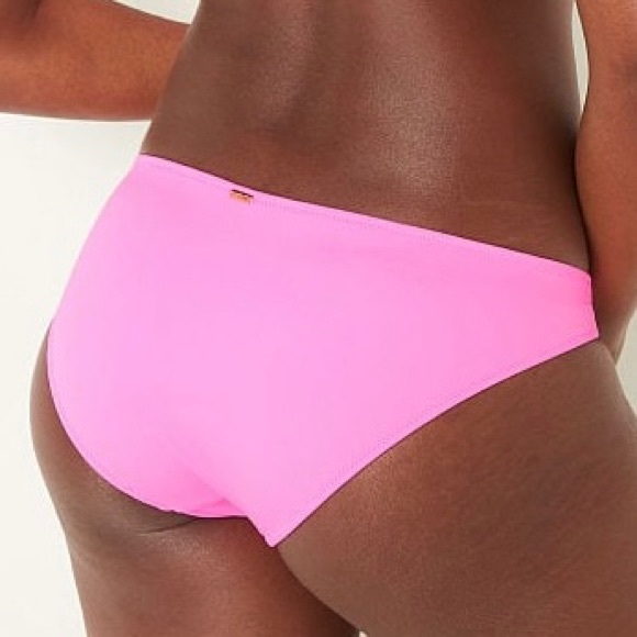 PINK VICTORIA'S SECRET VS Ruched-Front Bikini Bottom in Radiant Rose 5YOM NWT - Picture 4 of 6